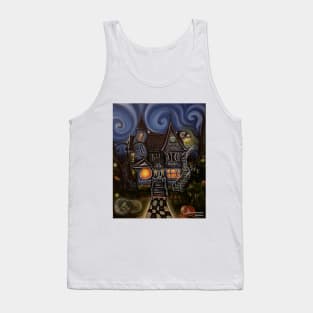 Gothic Victorian House with monsters Tank Top